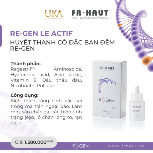 RE-GEN LE ACTIF - Huyết thanh cô đặc ban đêm