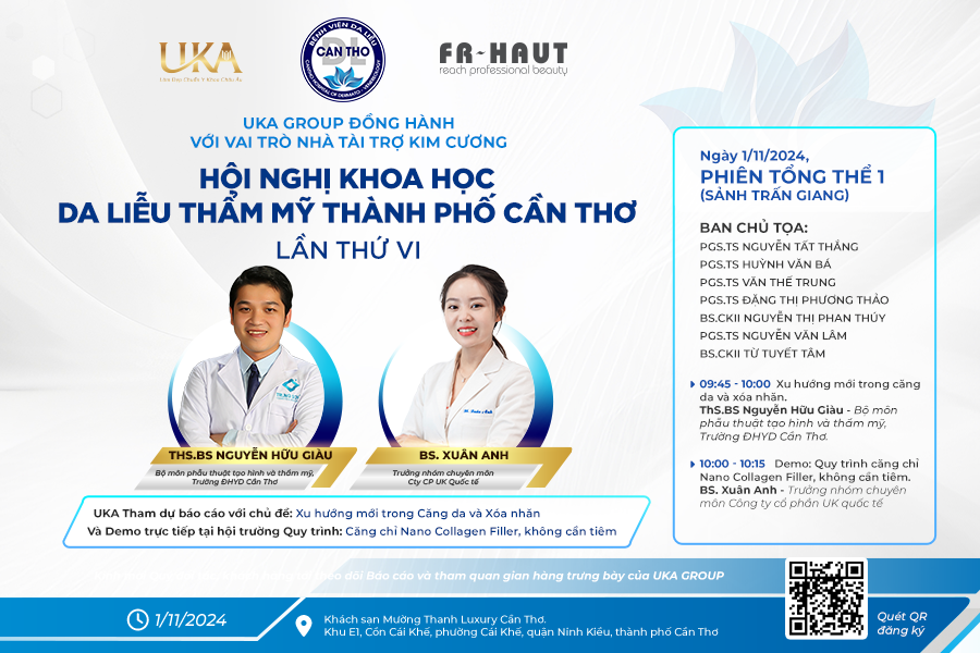 UKA Group vinh dự đồng hành cùng Hội nghị Khoa học Da liễu Thẩm mỹ TP Cần Thơ lần thứ VI