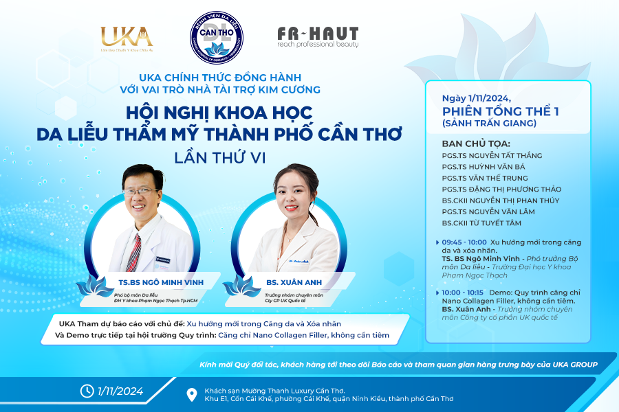 hội nghị khoa học da liễu thẩm mỹ TP cần thơ