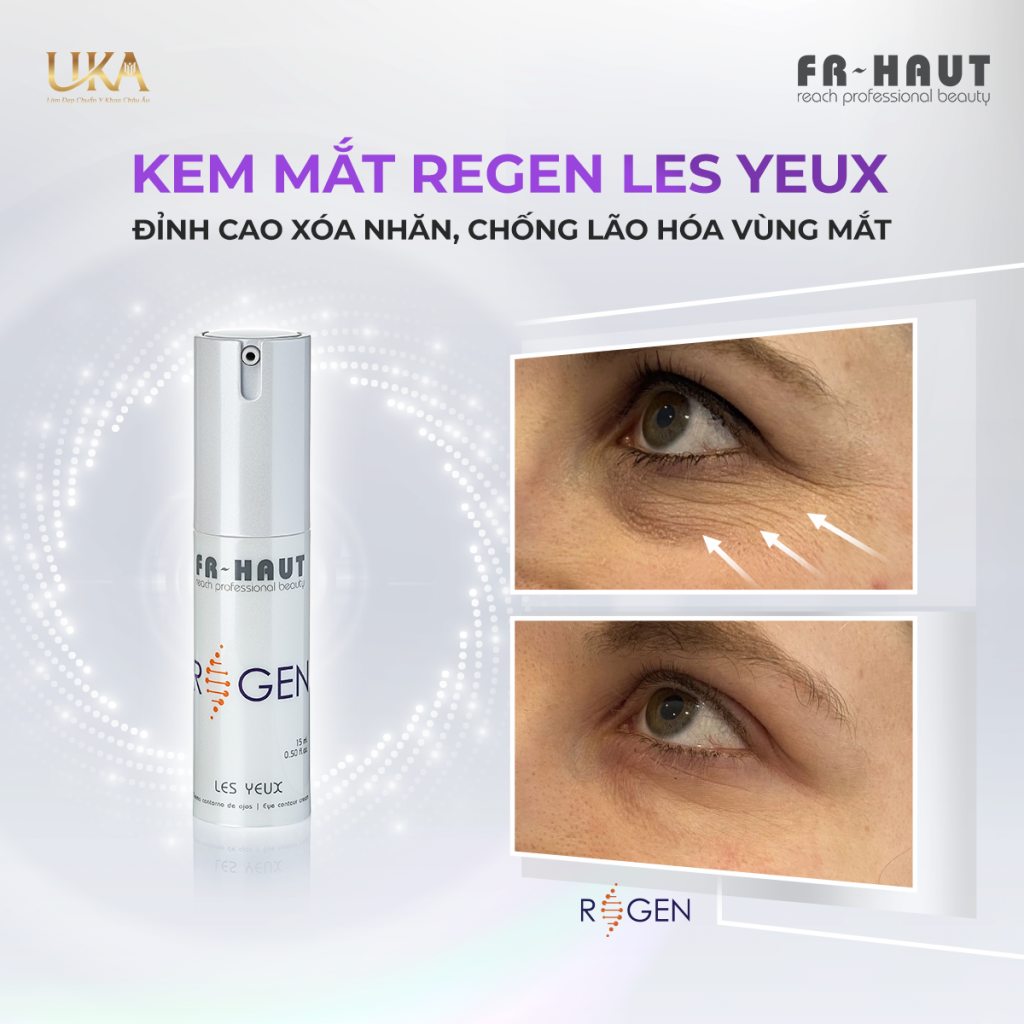 Kem mắt Regen Les Yeux xóa nhăn, giảm bọng, giảm thâm